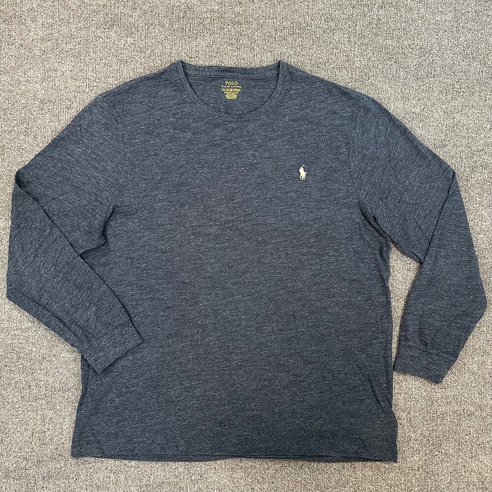 Polo Ralph Lauren Men's Long Sleeve Pony Shirt Custom Slim Fit 100% Cotton XXL